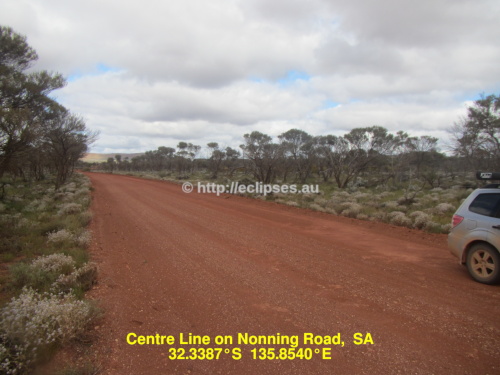 Centre Line on Nonning Road