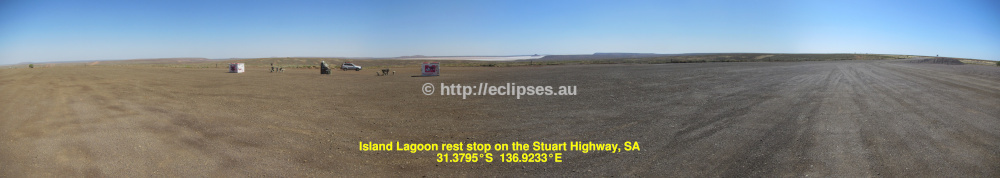 Panorama at Island Lagoon rest stop, Stuart Highway