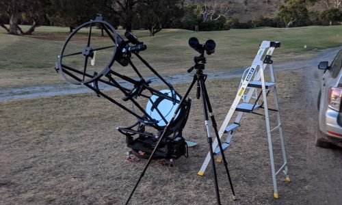 telescope on golf course