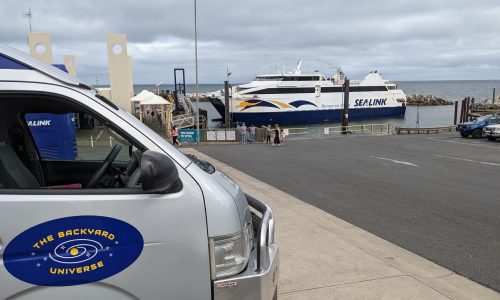 Bus at the Kangaroo Island ferry terminal